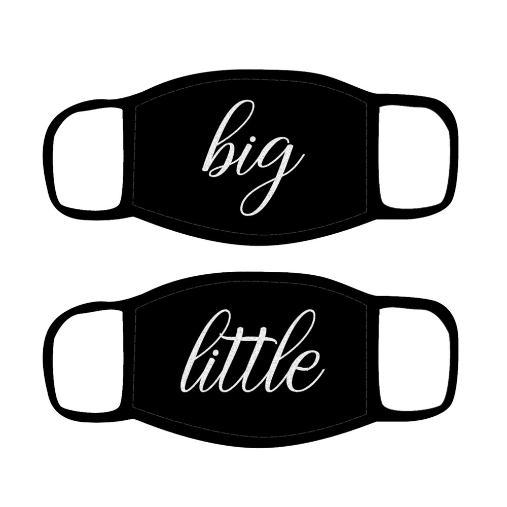 Big & Little Sister Face Mask Iron Ons